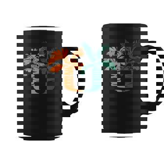 Miami Vacation Cropped Um Palm Tree Coffee Mug - Monsterry