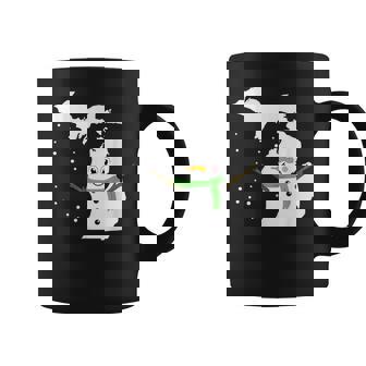 Michigan Snowman Coffee Mug | Mazezy