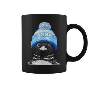 Mn Strong Loon In Knit Hat Lake Life Vibes Coffee Mug - Thegiftio