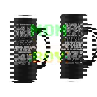 Mom Of The Birthday Boy Family Gaming Pixel Birthday Party Coffee Mug | Seseable UK