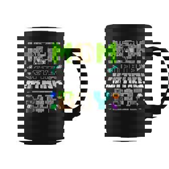Mom Of The Birthday Boy Gaming Birthday Pixel Party Coffee Mug | Seseable FR