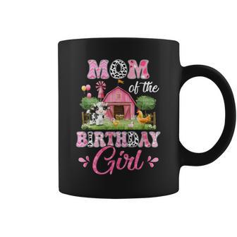 Mom Of The Birthday Girl 1St Birthday Cow Farm Family Coffee Mug - Monsterry