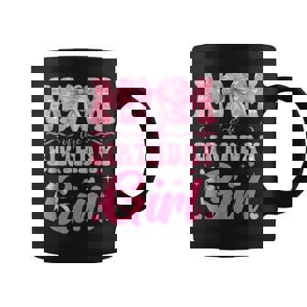 Mom Of The Birthday Girl Family Pink Coquette Bow Coffee Mug | Mazezy