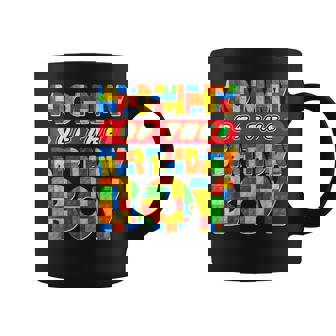 Mom And Dad Mommy Birthday Boy Building Bricks Family Party Coffee Mug | Mazezy