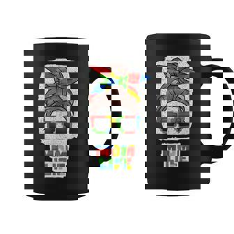 Mom Life Cute Messy Bun Master Builder Building Blocks Women Coffee Mug | Mazezy