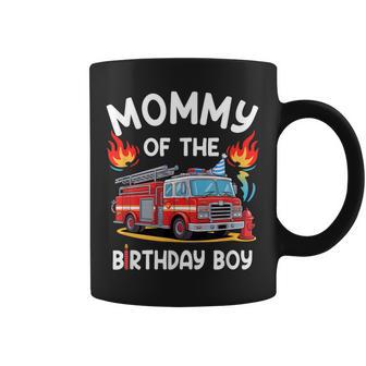 Mommy Of The Birthday Boy Fire Truck Firefighter 1St Party Coffee Mug - Monsterry