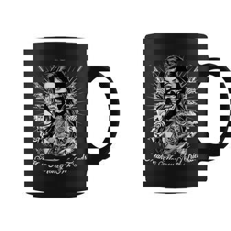 Make Money Not Friends Chicano Gangsta Girl Skull Bandana Coffee Mug | Mazezy