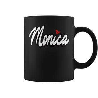 Monica Niñas Y Es Nombre Personalizado Monica Taza de café - Regaloses