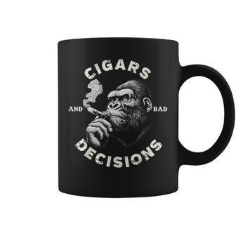 Monkey Cigars And Bad Decisions Coffee Mug - Thegiftio UK