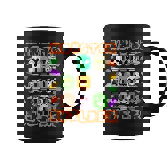 Monster Builder Halloween Building Bricks Brick Head Coffee Mug - Seseable