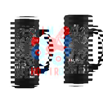 Monster Truck 4Th Birthday Spider Theme Party 4 Year Old Boy Coffee Mug - Seseable