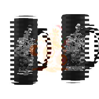 Monster Truck Gingerbread Man Christmas Baking Coffee Mug | Seseable UK