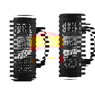 Montilla España Bandera Gps Coordenadas De Montilla Taza de café - Regaloses