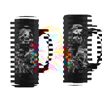 Motif Paresseux Coloré Motif Paresseux Amoureux Des Animaux Tasse - Cadeauxyz