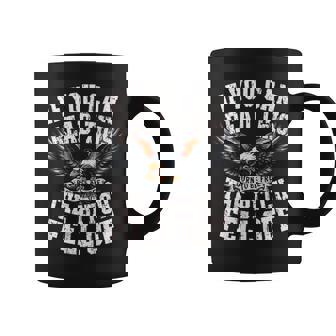 Motocross Dirt Bike Bikers Awesome Motorbike If You Can Read This The Bitch Fell Off Biker Back Print Modern Crew Neck Short Sleeve Coffee Mug | Mazezy