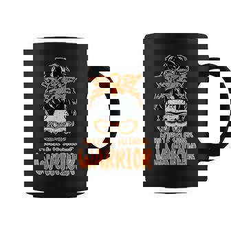 Multiple Sclerosis Warrior Ms Awareness Messy Bun Hair Coffee Mug | Mazezy