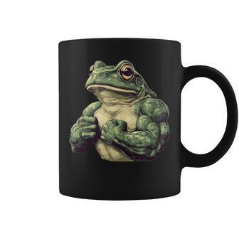 Muscular Frog Powerlifting Weightlifting Gym Workout Coffee Mug - Thegiftio UK