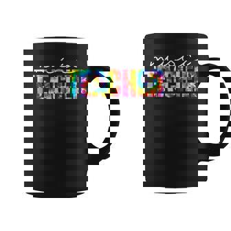 Music Teacher Tie Dye Appreciation Day Hello Back To School Men Women Coffee Mug | Mazezy