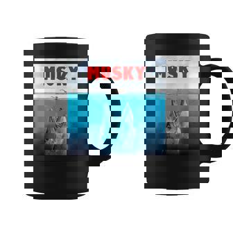 Musky Fishing Great White Theme Coffee Mug - Monsterry