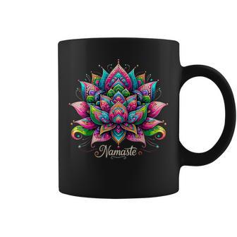 Namaste Lotus Flower Meditaton Zen Bohemian Coffee Mug - Thegiftio UK