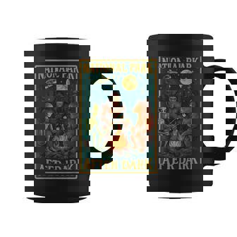 National Park After Dark Alien Bigfoot Bear Camping Coffee Mug - Thegiftio