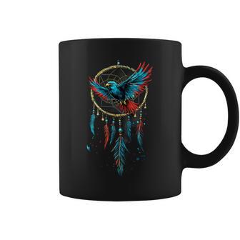 Native American Raven Native American Pride Dreamcatcher Coffee Mug | Seseable CA