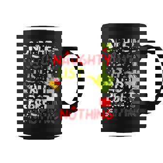 On The Naughty List And I Regret Nothing For Couples Coffee Mug | Seseable CA