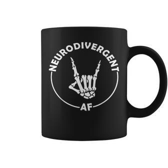 Neurodivergent Af Skeleton Hand Neurodiversity Neurospicy Coffee Mug - Thegiftio UK