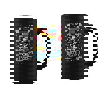 Niños Bloques De Números De Astronauta De 7 Años Construyendo 7 Cumpleaños Taza de café - Regaloses