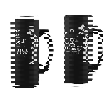 No Golf Today Sad Stick Man Golfing Joke Coffee Mug | Seseable UK