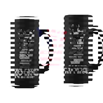 No Kings 4Th Of July Vintage American Flag No Kings Coffee Mug - Monsterry