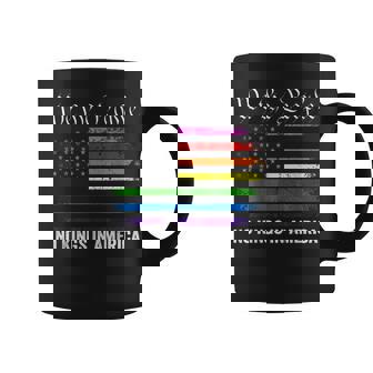 No Kings In America Lgbt American Flag Coffee Mug | Mazezy