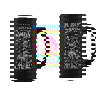 No Kings In America Only Queens Queer Ally Gay Pride Coffee Mug | Mazezy