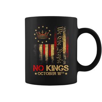 No Kings Vintage America Flag 1776 October 18 On Back Coffee Mug - Thegiftio UK