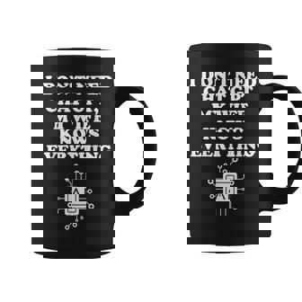 No Necesito Chat Gpt Mi Esposa Loabe Todo Marido Hombres Taza de café - Regaloses