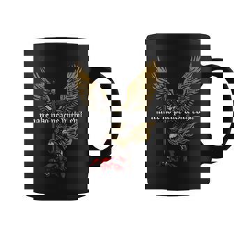 Make No Peace With Evil Archangel Michael Coffee Mug | Mazezy