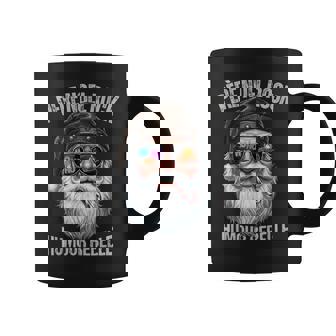 Noël Homme Père Noël Rock Humour Rebelle Cadeau Papa Motard Tasse - Cadeauxyz