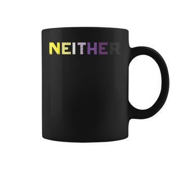 Nonbinary Neither Enby Nb Flag Pride Month Lgbtq Men Coffee Mug - Thegiftio