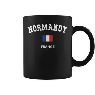 Normandy City France Flag Souvenir Travel Pride Coffee Mug | Seseable CA