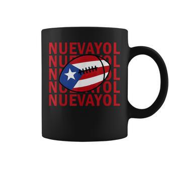 Nuevayol Puerto Rican Football Flag Pride Graphic Coffee Mug - Thegiftio UK