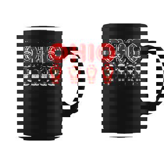 O-H-I-O State Vintage Santa Ohio Christmas Vibes Coffee Mug | Seseable UK