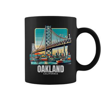 Oakland California Port Of Oakland Bay Bridge Bay Area Love Coffee Mug - Thegiftio UK