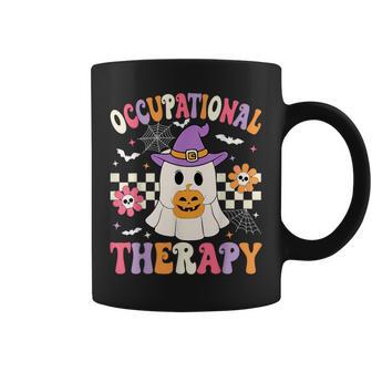 Occupational Therapy Halloween Ot Retro Ghost Ot Halloween Coffee Mug - Thegiftio UK