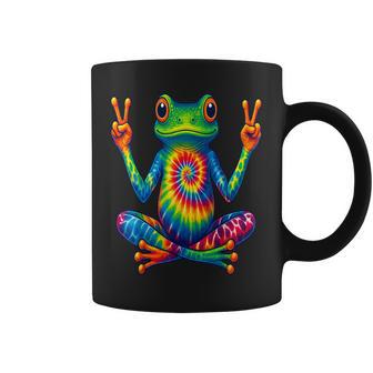 Œuvre D'art Hippie Psychédélique Motif Grenouille Tie-Dye Tasse - Cadeauxyz