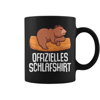 Offizielleschlaf Pyjama Nachthemd Bär Bären Geschenk Tassen - Geschenkecke