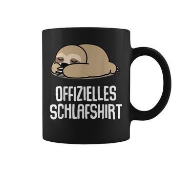 Offizielleschlaf Pyjama Nachthemd Faultier Geschenk Tassen - Geschenkecke