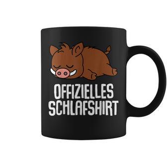 Offizielleschlaf Pyjama Wildschweinchwein Geschenk Tassen - Geschenkecke