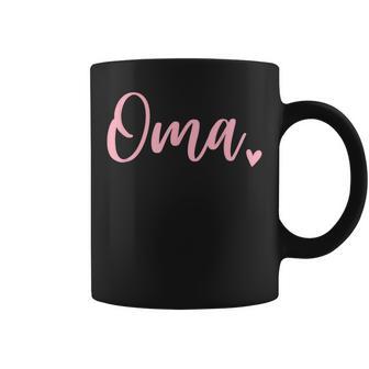 Oma Cute Heart Grandma Pink Coffee Mug - Thegiftio UK