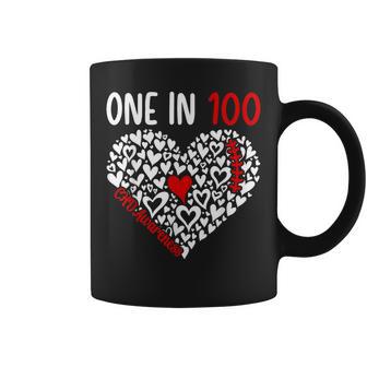 One In 100 Congenital Heart Disease Awareness Chd Awareness Coffee Mug - Thegiftio UK