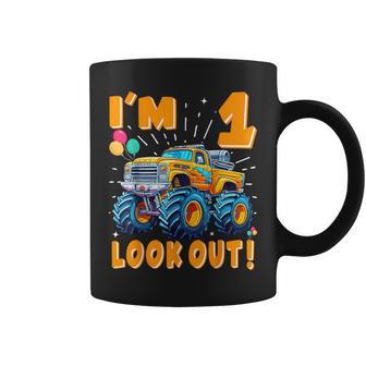 One 1St Birthday Boy Monster Truck Car 1 Year Old Coffee Mug - Thegiftio UK
